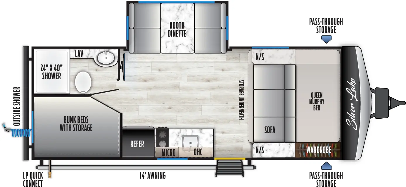 Silver Lake 1700BHLE Floorplan